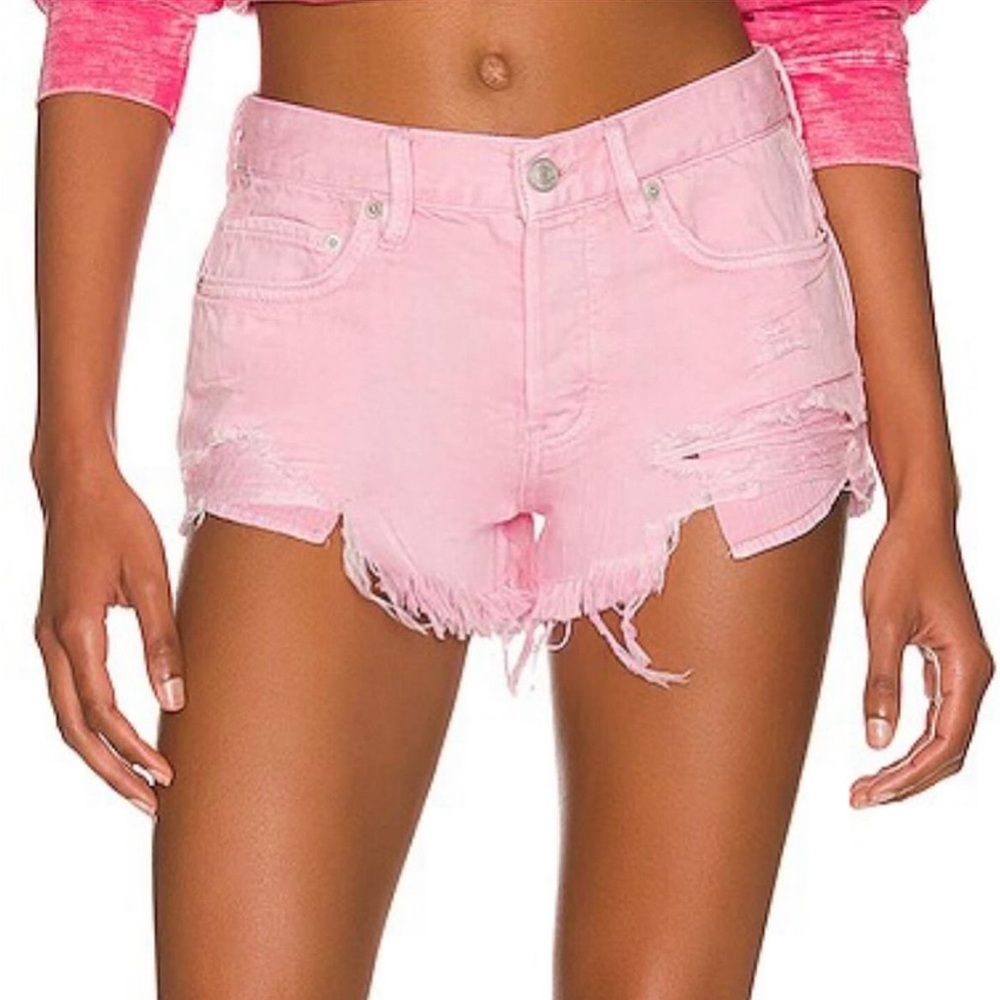 Free People Loving Good Vibrations Shorts